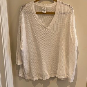 Cabi knit sweater white
